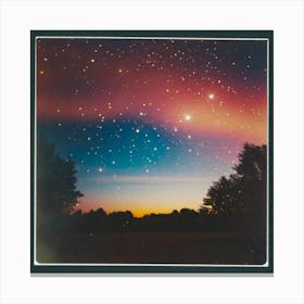 Colorful sky outdoors Canvas Print