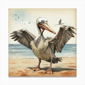 Pelican 25 Canvas Print