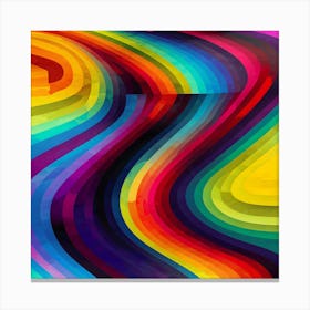 Abtract colorful Swirls design Canvas Print
