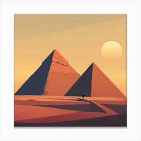 A Pyramids Of Giza Minimal Illustration 1719955350 1 Canvas Print