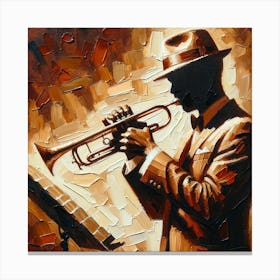 Jazz Musician Canvas Print