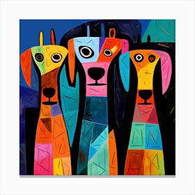 Three Dogs 4 Canvas Print