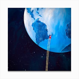 Ladder To The Moon Canvas Print