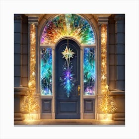 Christmas Door 74 Canvas Print