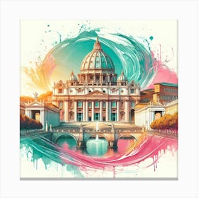 St Peter's Basilica 4 Canvas Print