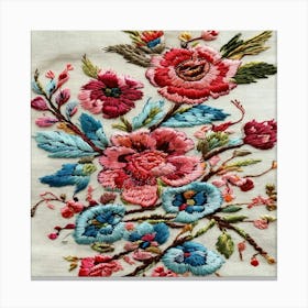 Pattern For Embroidery (1) Canvas Print