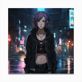 Anime Girl 3 Canvas Print