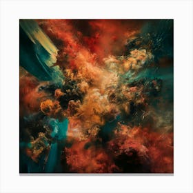 Turbulent Atmosphere Abstract Painting Print Art Canvas Print