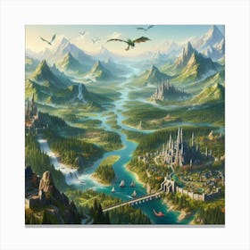 Fantasy Landscape Canvas Print