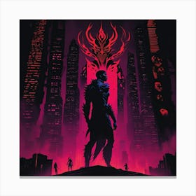 Adamantium night Canvas Print