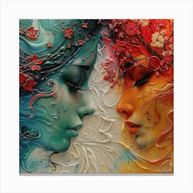 Two Women In Love Canvas Print