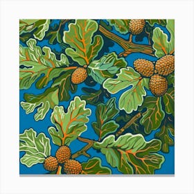 Oak Acorns Canvas Print