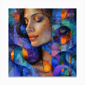 Woman'S Face 2 Canvas Print