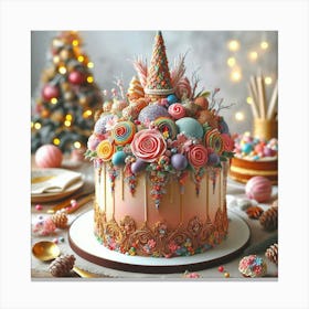 Christmas Cake 1 Canvas Print