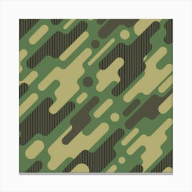 Camouflage Pattern Background Canvas Print