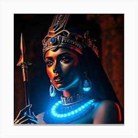 Creative Cleopatra Portrait - Diverse Art Illustration 60 Canvas Print