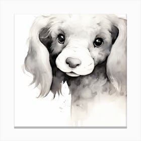 Poodle Painting Canvas Print