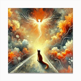 Angel Cat Canvas Print