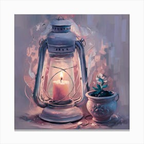 Candlelit Lantern 4 Canvas Print