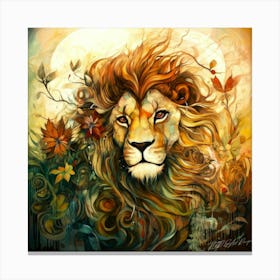 Boho Lion - Lion Brand Canvas Print