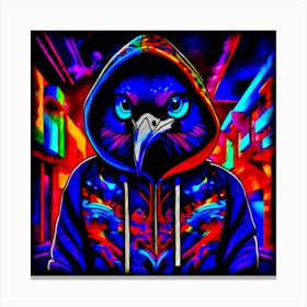 Psychedelic Magpie Canvas Print