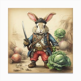 Pirate Bunny 2 Canvas Print