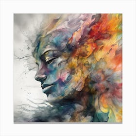 Abstract Of A Woman'S Face 2 Canvas Print