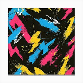 Colorful Strokes (10) Canvas Print