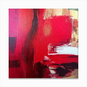 Contemporary red art Canvas Print