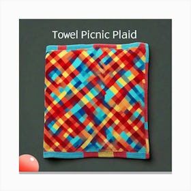 Towel design Picnic plaid Canvas Print