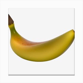 Banana On Black Background Canvas Print