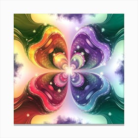 Rainbow Flower Canvas Print