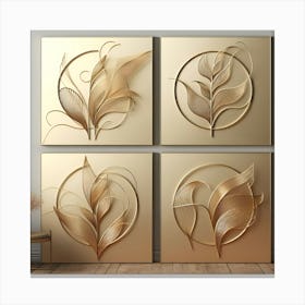 Gold Leaf Set Canvas Print