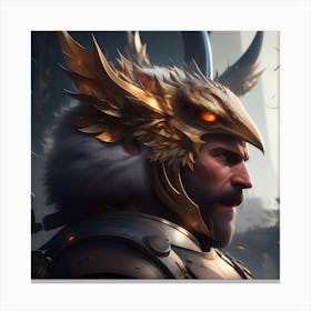 Portrait Of A Warrior Canvas Print