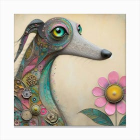 A whimsical dog Canvas Print