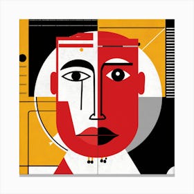 Abstract Portrait Of A Man 1 Canvas Print