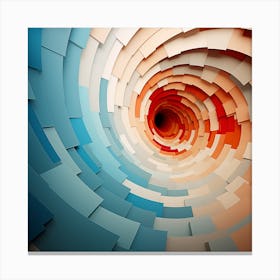 Abstract 3d Spiral Vortex Canvas Print