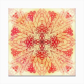 Hand Drawn Floral Mandala 02 1 Canvas Print