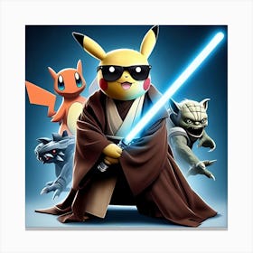 Pokemon Star Wars Canvas Print