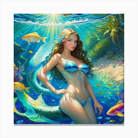 Mermaid fs Canvas Print