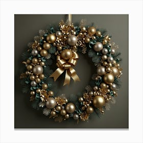 Christmas Wreath 1 Canvas Print