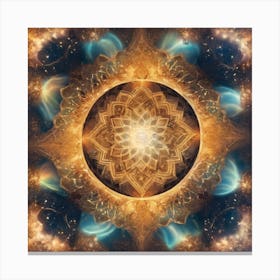 Golden Mandala Canvas Print