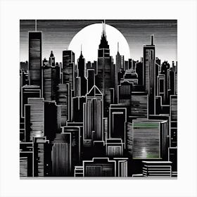 New York City Skyline 41 Canvas Print