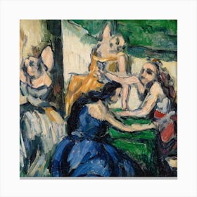 The Courtesans, Paul Cézanne Canvas Print