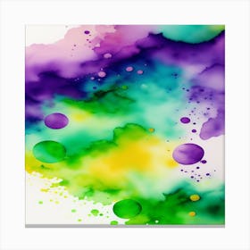 Abstract Watercolor Painting Canvas Print