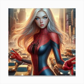 Spider - Woman 3 Canvas Print