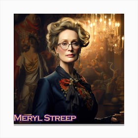 Meryl Streep Canvas Print