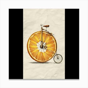 Orange Bicycle 2 Canvas Print