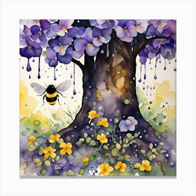 Bee Tree Canvas Print