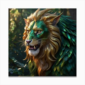 Lion Of The Forest Canvas Print